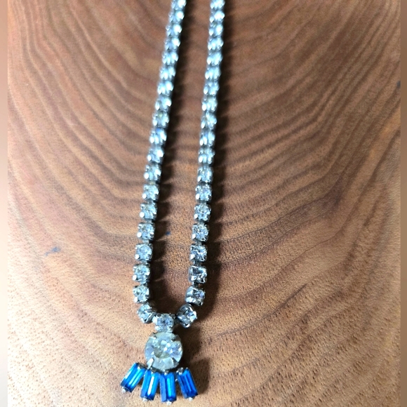 VTG💫Sherman Crystal Rhinestone Necklace - Picture 3 of 7